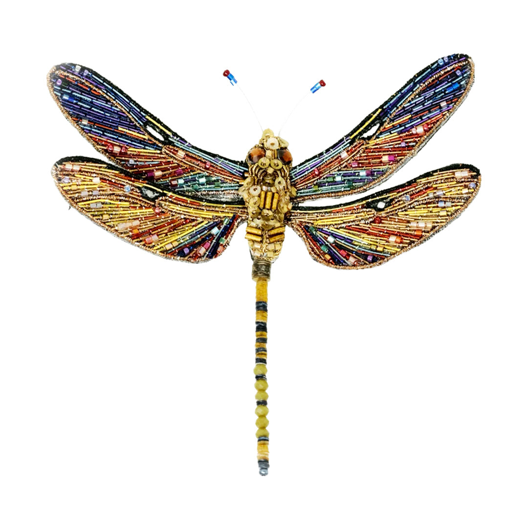 Trovelore Brooch Pin – Brown Hawker Dragonfly