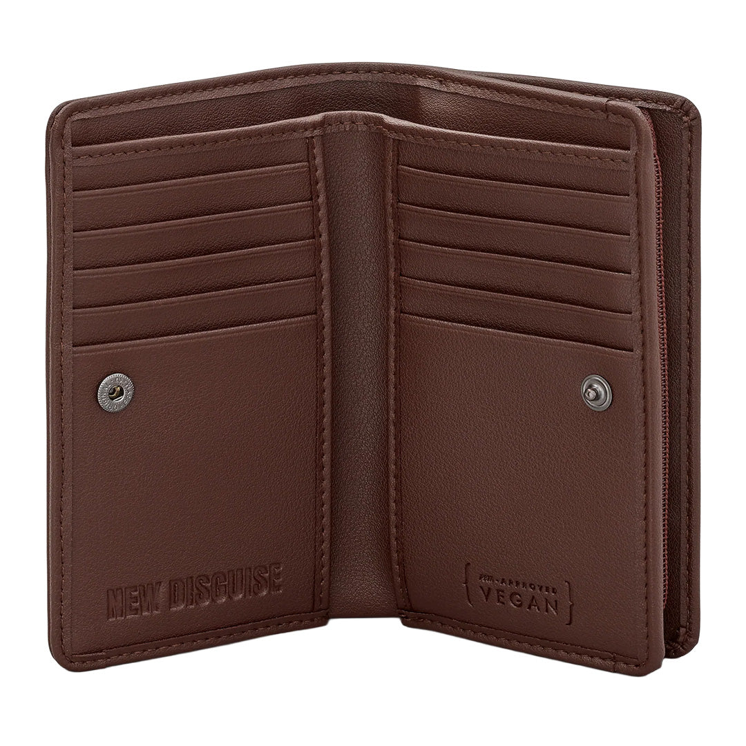 Classic Canon Book Club Zip Around Purse – Brown