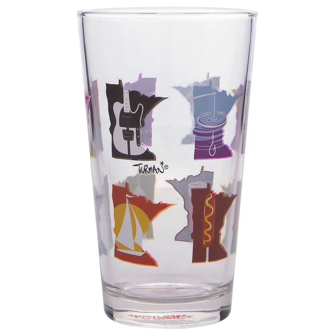 Adam Turman Minnesota Months Pint Glass