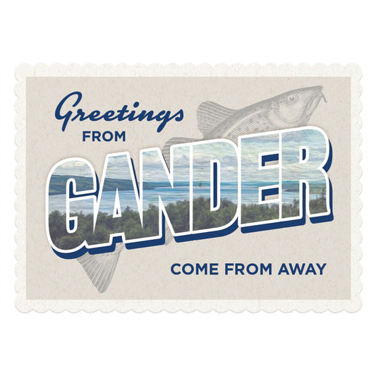 Come From Away Sticker – "Greetings from Gander"