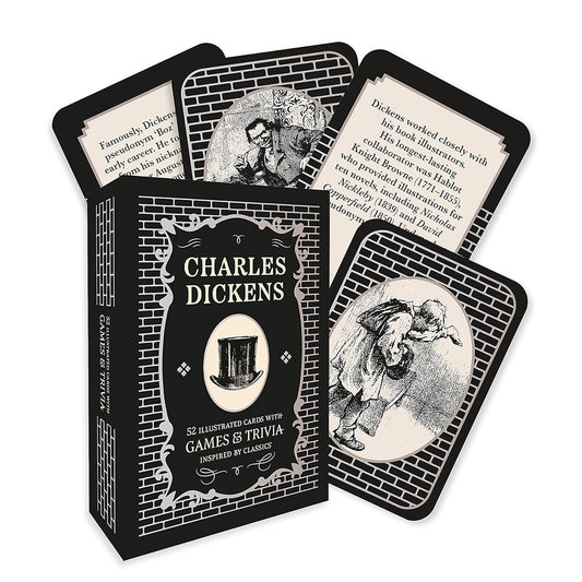 Charles Dickens: 52 Illustrated Cards With Games and Trivia