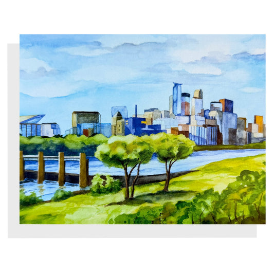 Steve Brumbaugh Notecard – Minneapolis Skyline