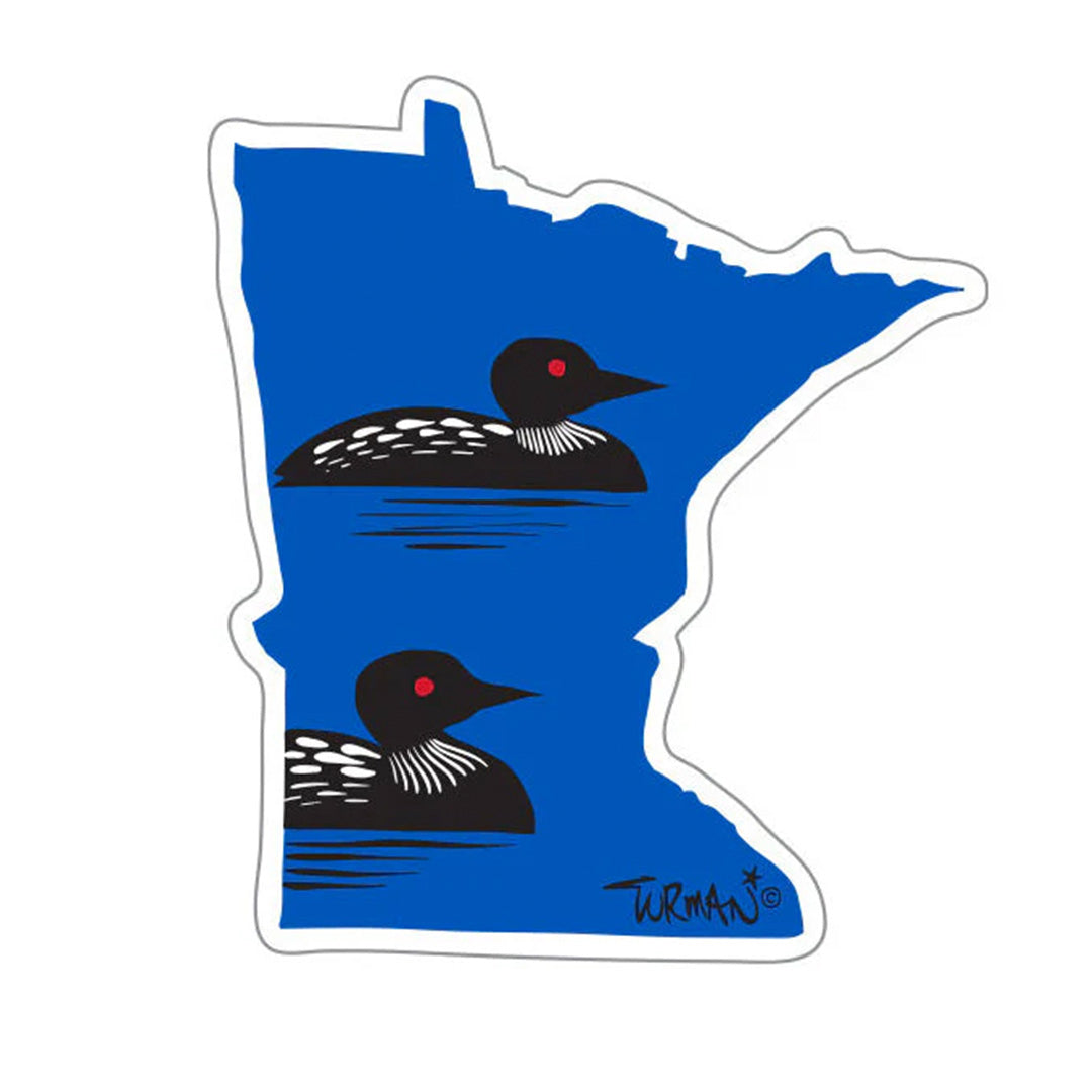 Adam Turman Minnesota Loon Sticker