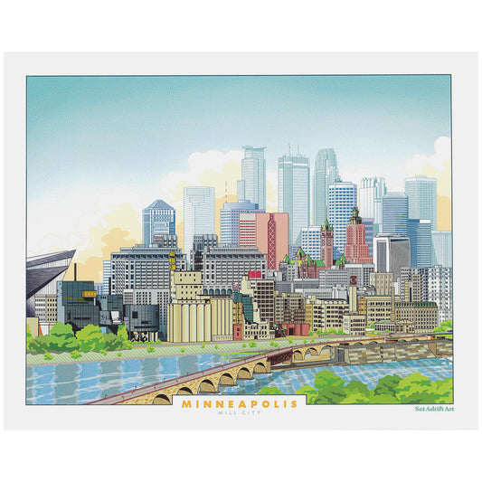 Set Adrift Art Print – Minneapolis Mill City