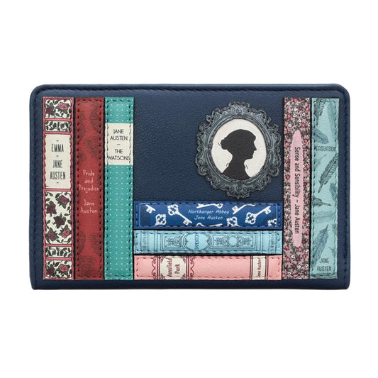 Jane Austen Book Club Zip Around Purse – Navy