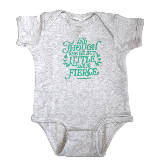 Shakespeare "And though she be but little, she is fierce" Onesie - Baby