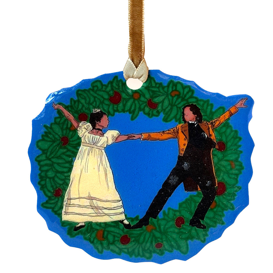 Heidi Larson Ornament – Young Scrooge and Belle