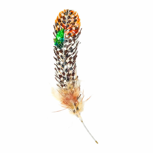Trovelore Brooch Pin – Peacock Pheasant Feather