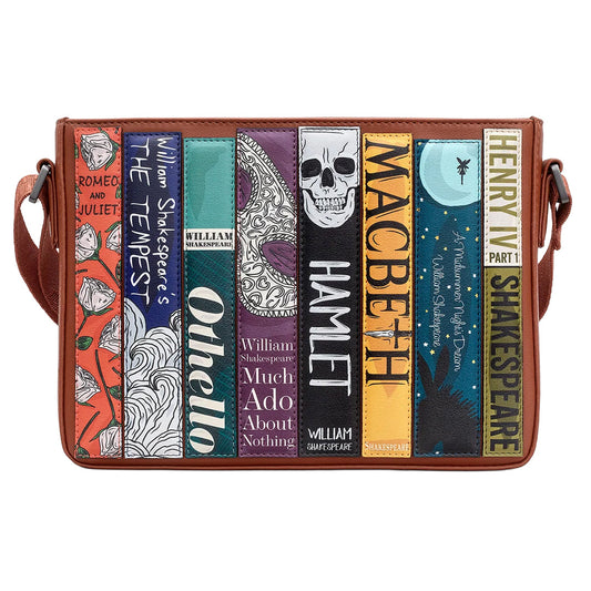 Shakespeare Book Club Cross Body Bag – Brown