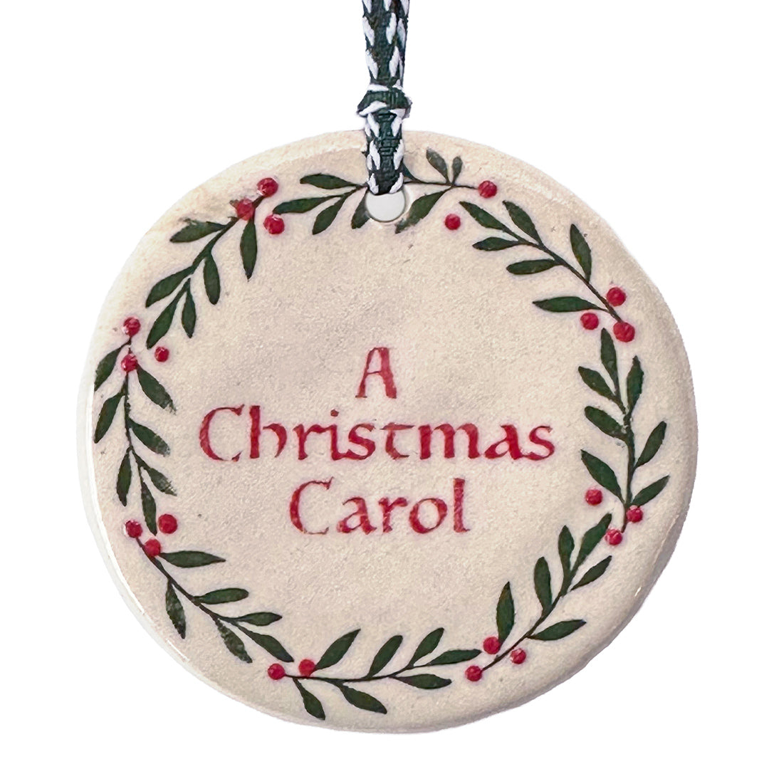 A Christmas Carol Ornament – Holiday Wreath