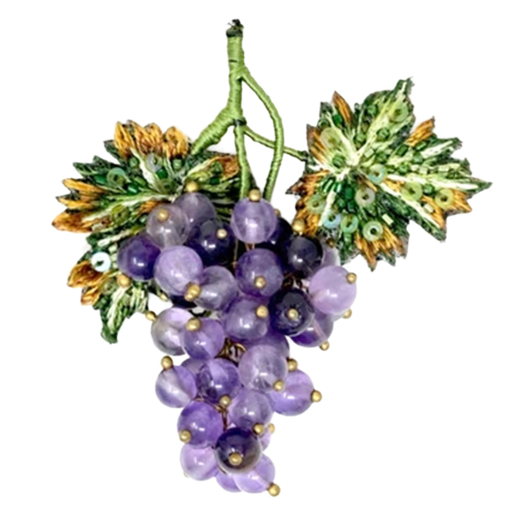 Trovelore Brooch Pin – Malbec Grapes