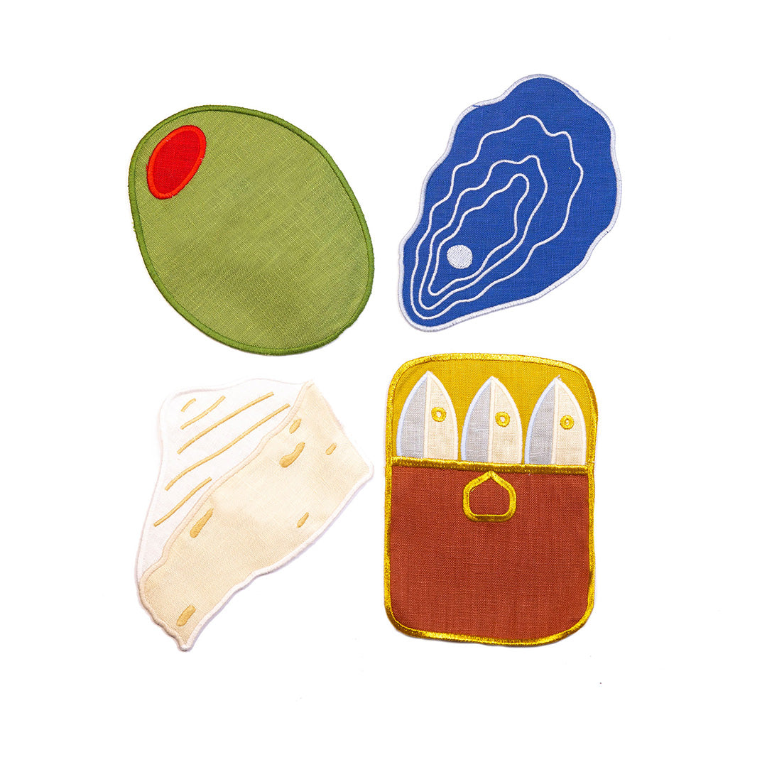 Hors D'oeuvres Cocktail Napkins (Set of 4)