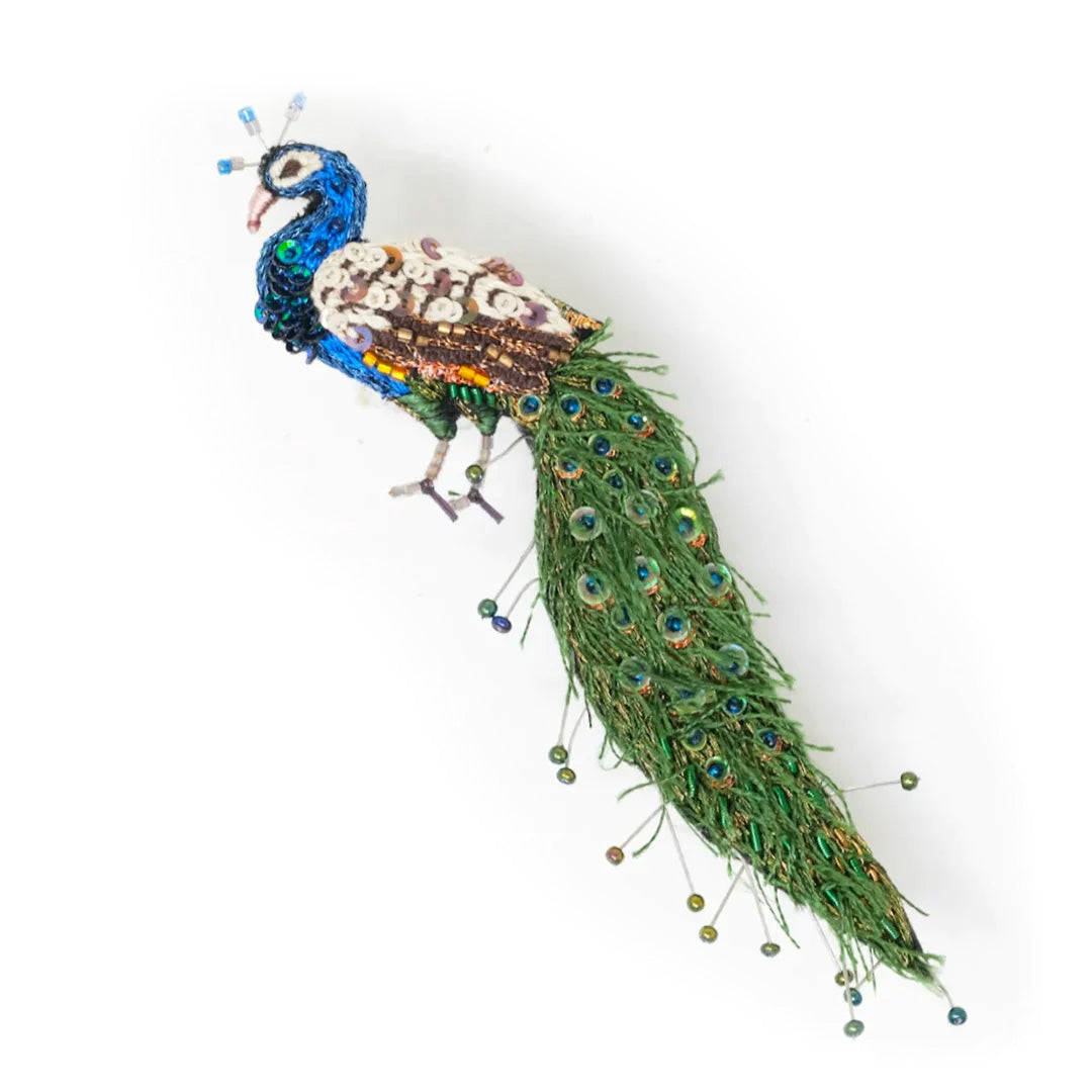 Trovelore Brooch Pin – Jewelled Peacock