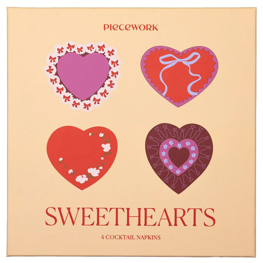 Sweethearts Cocktail Napkins (Set of 4)