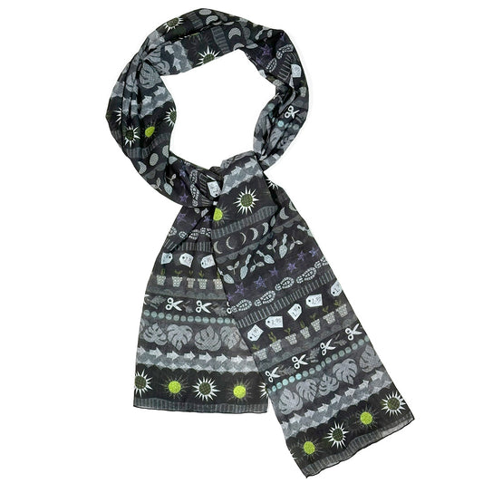 Becka Rahn Chiffon Scarf – Total Eclipse of the Sun