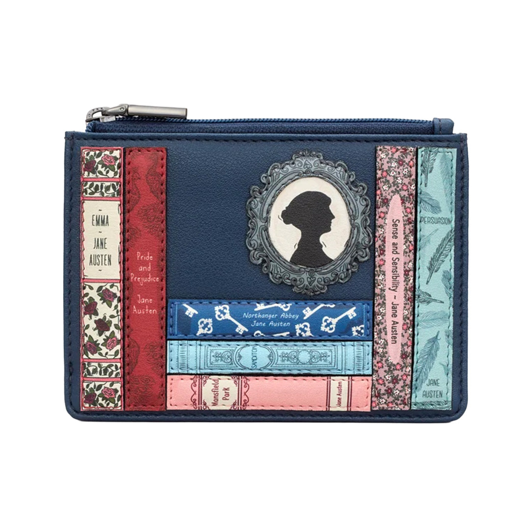 Jane Austen Book Club Zip Top Purse – Navy