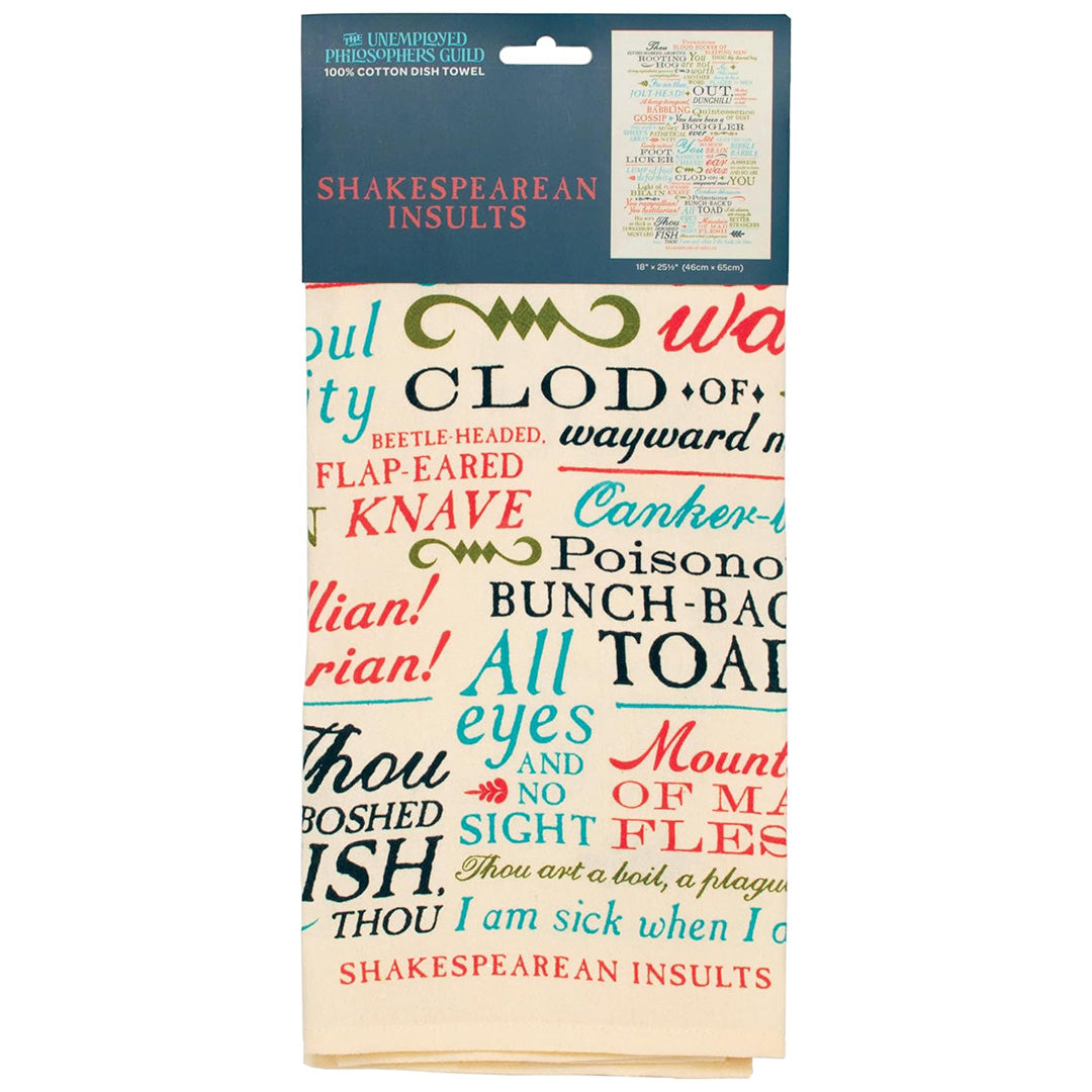 Shakespearean Insults Dish Towel