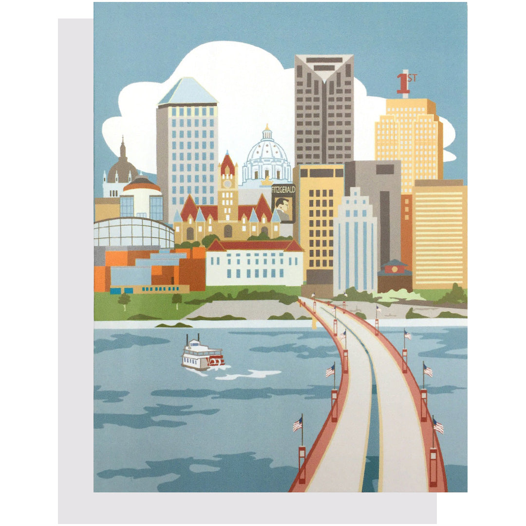 Cindy Lindgren St. Paul River View Card