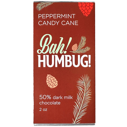 Guthrie Theater Chocolate Bar – Bah! Humbug! Peppermint Candy Cane (2 oz)