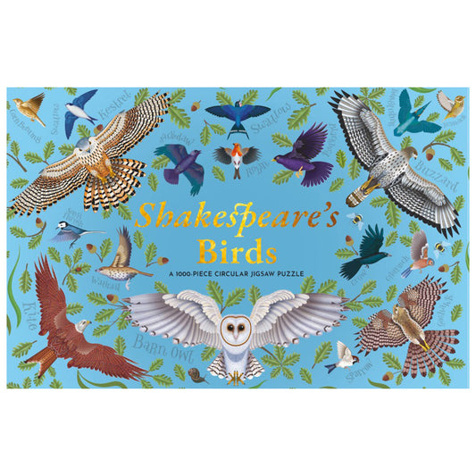 Shakespeare's Birds: A 1000-Piece Circular Jigsaw Puzzle