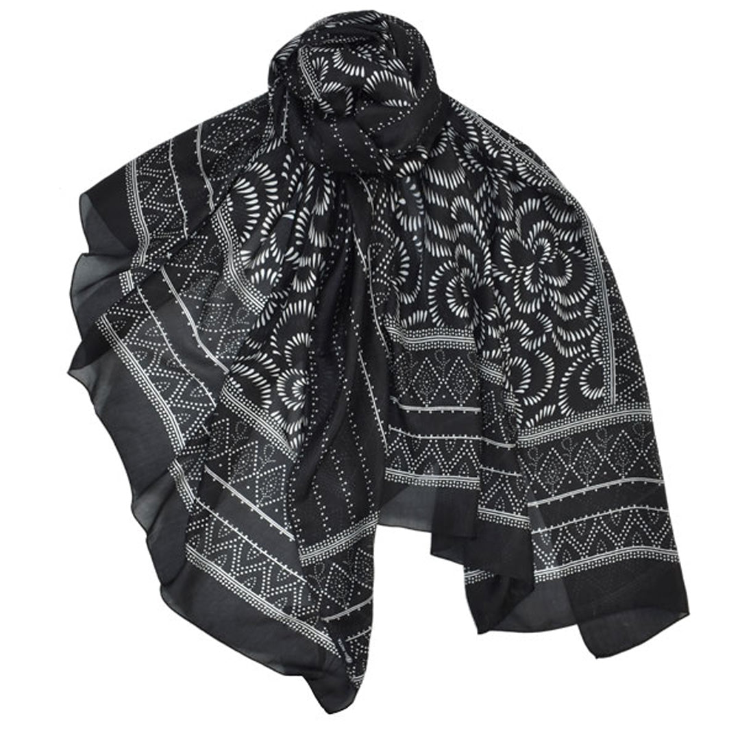 Dupatta Designs Scarf – Nikolett Floral Silk