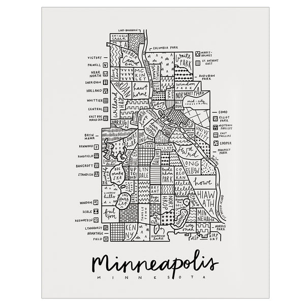 Hand Painted Saint Paul, MN Map – (BY) ALEISHA