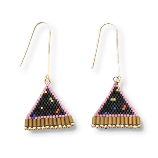 Trecy Bleich Earrings – Triangle Glass Charcoal