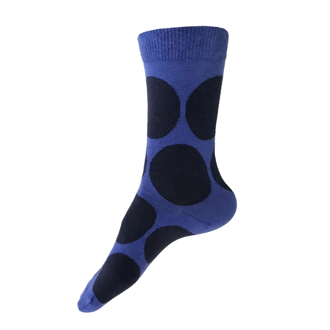 This Night Dotty Socks – Periwinkle