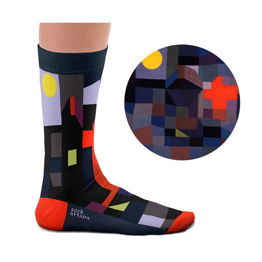 Sock Affairs Art Collection – Fire at Full Moon Socks