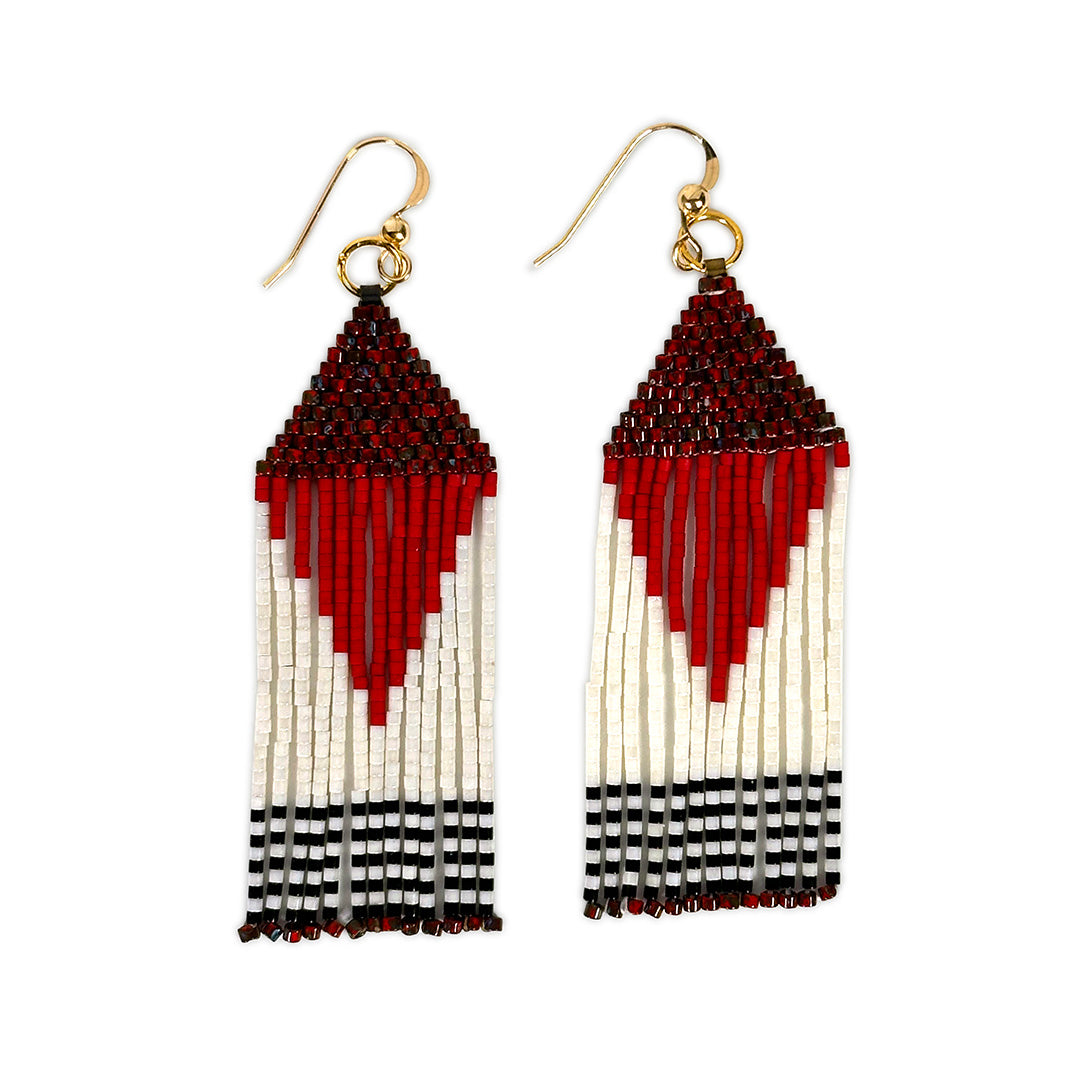Beauty Before Me Earrings – Reflection Red