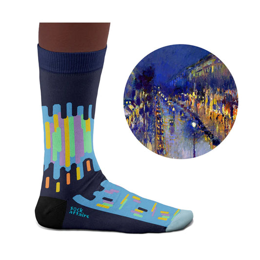 Sock Affairs Art Collection – Montmartre at Night Socks