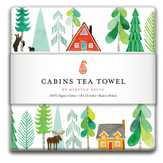 Kirsten Sevig Cabins Tea Towel