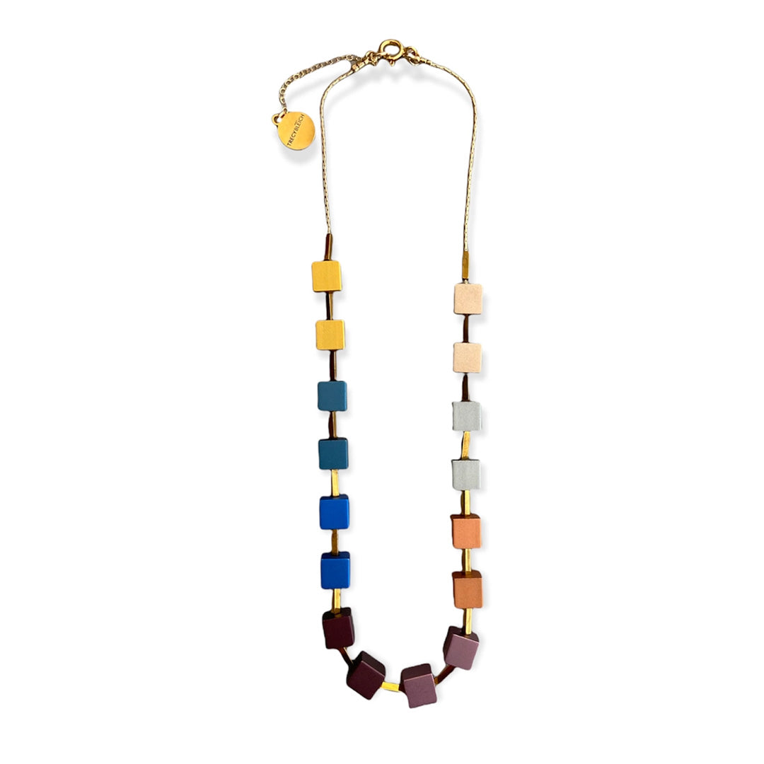 Trecy Bleich Necklace – Cube Orchid 20