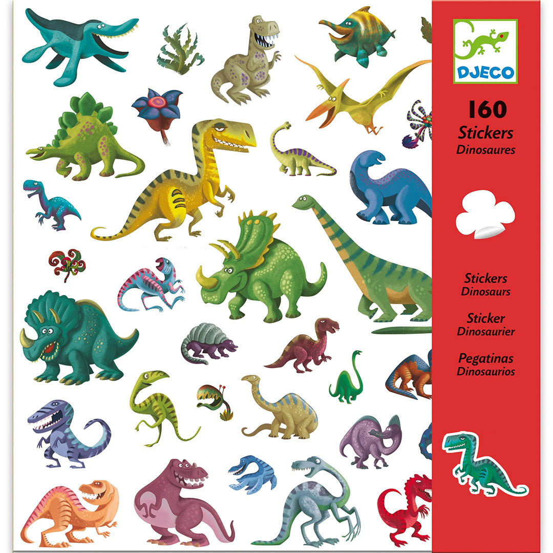 DJECO Sticker Sheets – Dinosaurs