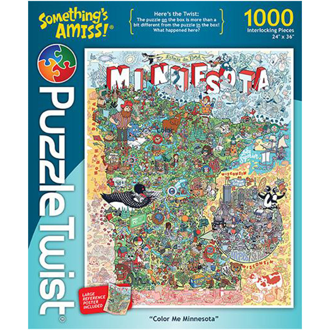 PuzzleTwist Color Me Minnesota Puzzle