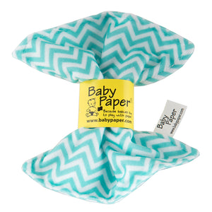 Turquoise Zig Zag Pattern Baby Paper
