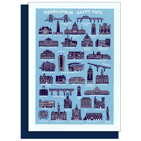 Twin Cities Landmarks Card