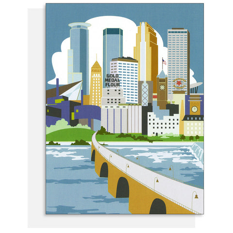 Cindy Lindgren Minneapolis River View Card