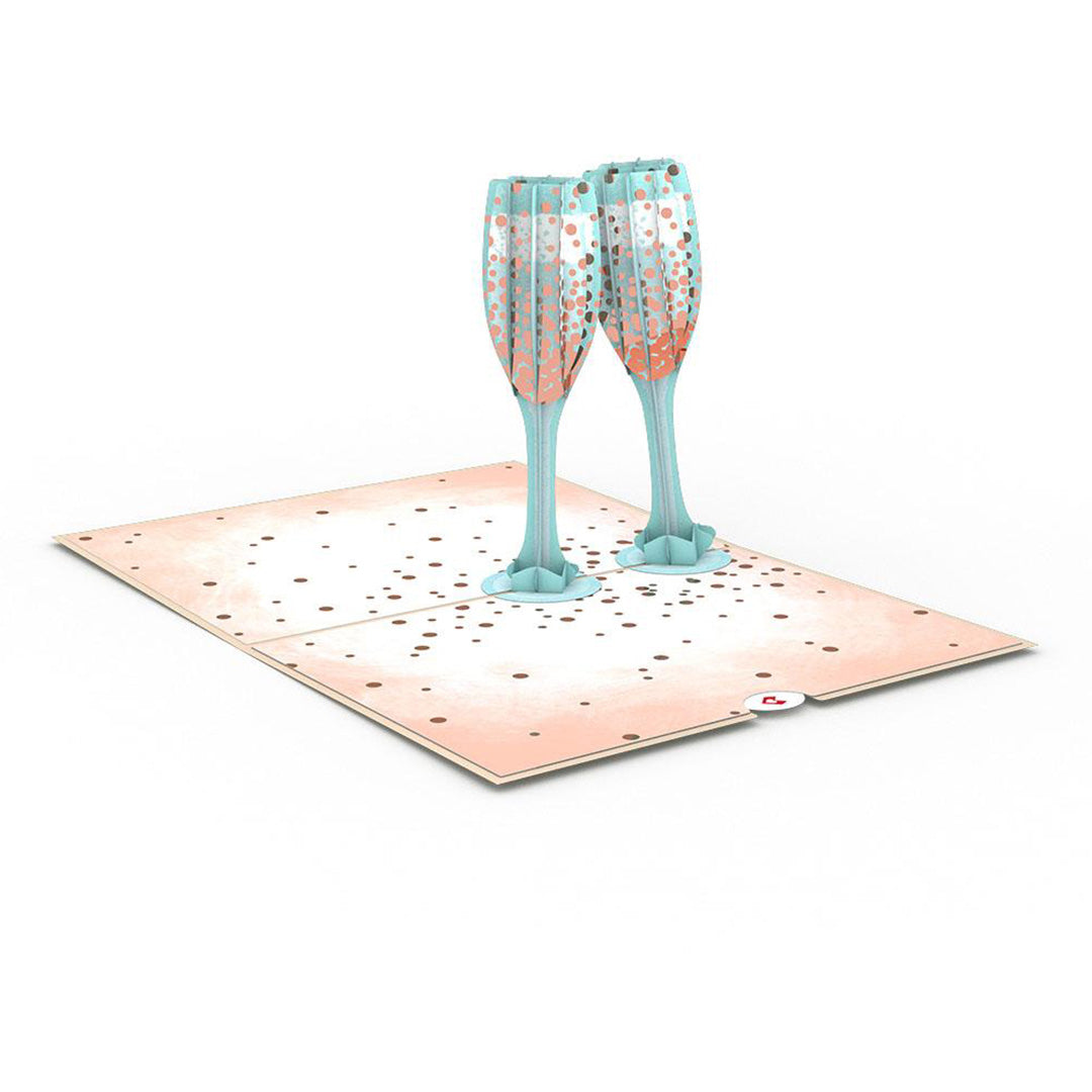 Lovepop 3D Card – Champagne Toast