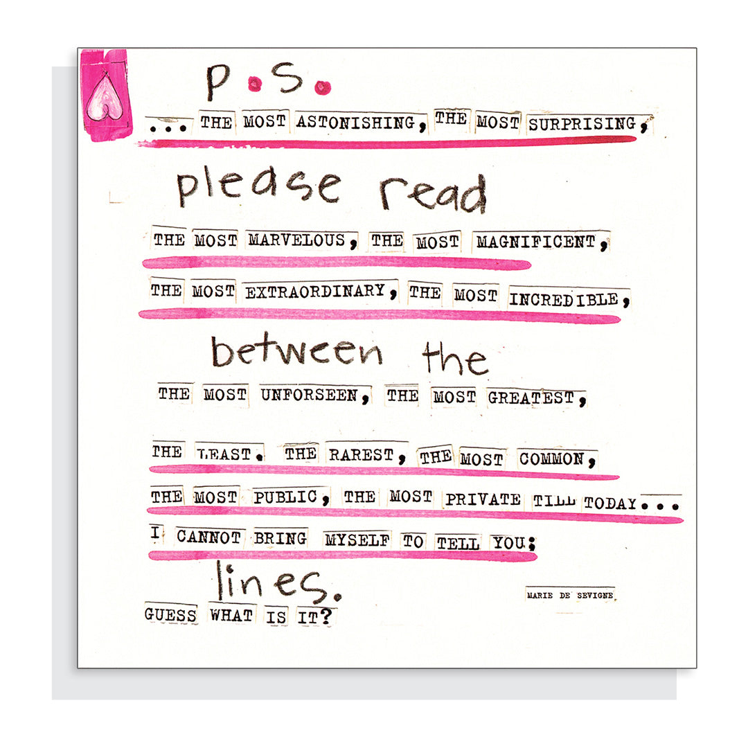 P.S. Lines Card
