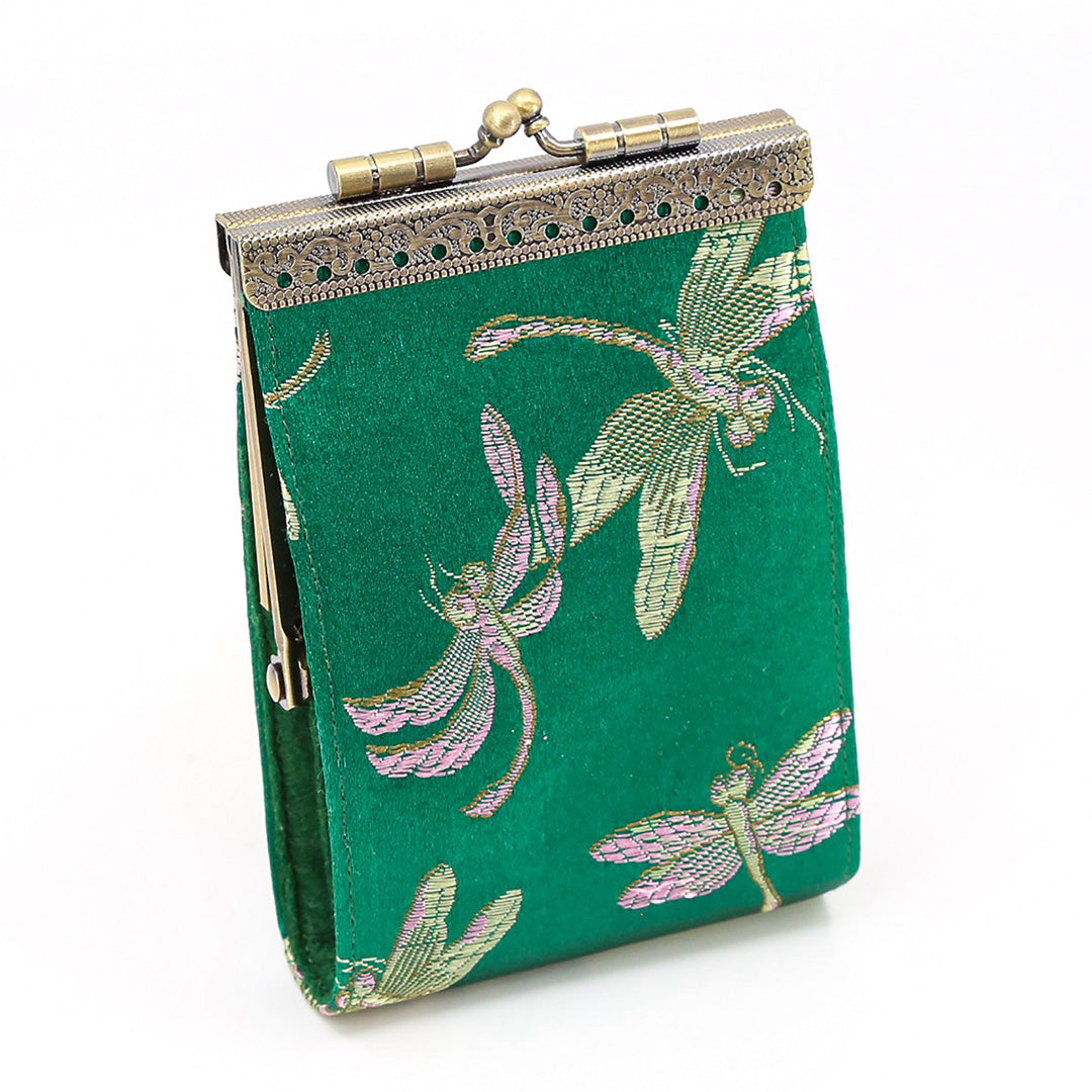 Cathayana Card Holder – Green Dragonfly