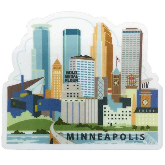 Cindy Lindgren Minneapolis River View Sticker