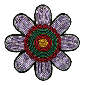 Flower Embroidered Pin