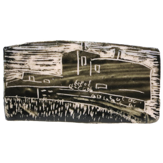 Elaine Woldorsky Porcelain Pin – Guthrie Large Rectangle