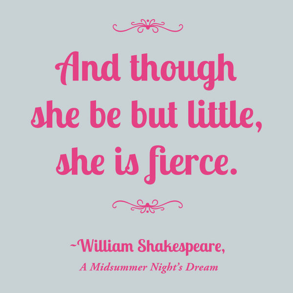 Shakespeare "And though she be but little, she is fierce" Onesie - Baby