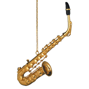 Gold Brass Alto Saxophone Ornament