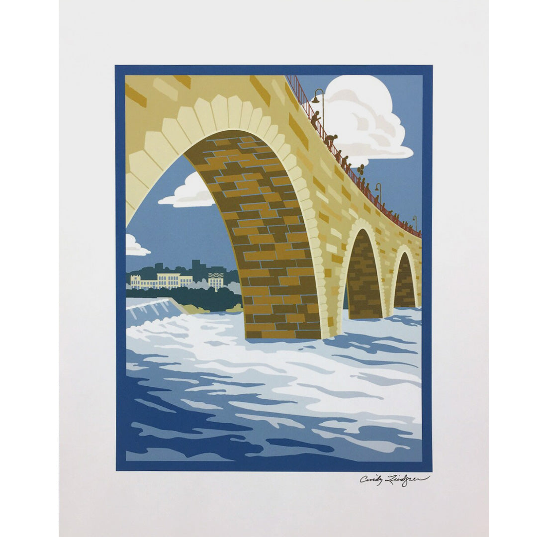 Cindy Lindgren Stone Arch Bridge Print