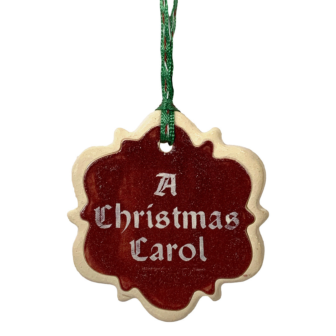 A Christmas Carol Ornament – Burgundy